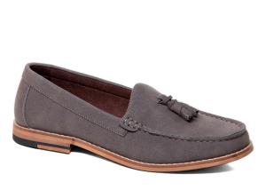 China Grey Mens Suede Slip On Dress Shoes , Fashion Mens Casual Flats For Party factory