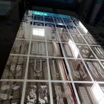 1000mm 304 Stainless Sheet Metal Gold Elevator Door Custom Stainless Steel