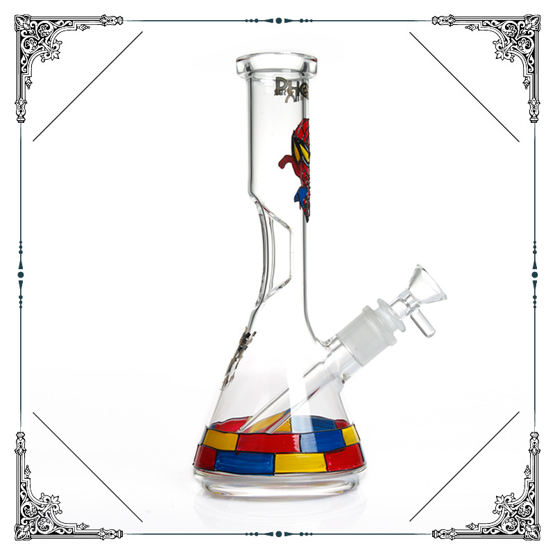 Superhero Series Glass Smoking Water Pipe Bong Ingot Ice Catcher Bongs Hookah pipes