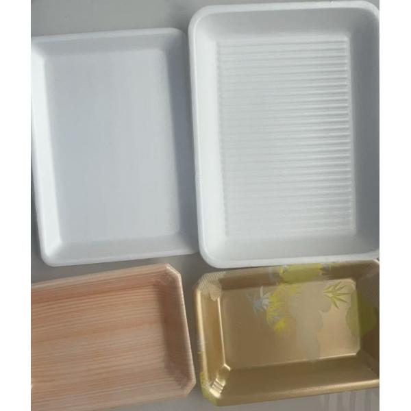 Disposable Fruit Flat-Bottomed Tray Black Transparent Plastic For Fresh Vegetables And Fruits Fruit Tray