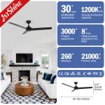 Natural Wind Ceiling Fan with Remote Control 1stshine Household Bldc Reversible