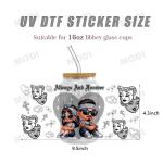 UV DTF Cup Wrap Transfers Wholesale High Quality UV DTF Sticker Transfer