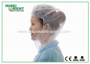China Dust Proof Disposable 20gsm Non Woven Hood With Neck Protection factory