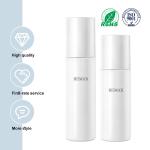 100/120ml Plastic White Smooth Cylindrical Bottle with white Lid For Empty