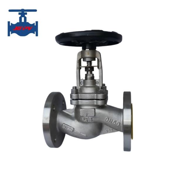 DIN GB Standard Stainless Steel CF8 CF8M Bellow Sealed Globe Valve For Steam &