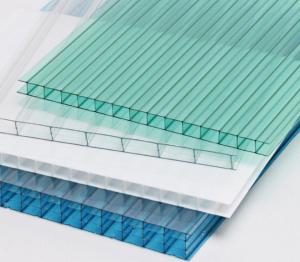 China 6mm Transparent Hollow Polycarbonate Panel Roofing Sheet Greenhouse Sheet factory