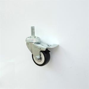 China Locking 100mm PU Medium Duty Caster Wheels 4 Inch With Brake factory
