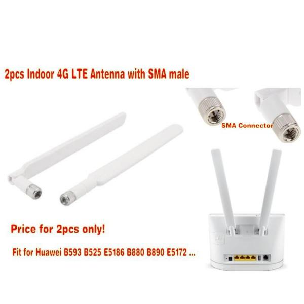 ABS TPE SMA Nikle Plating 698MHz to 2690MHz 4G LTE Articulating Dipole Rubber