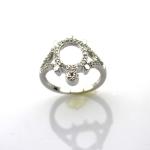 Women Jewelry Sterling Silver Ring with Cubic Zirconia(SRT268)