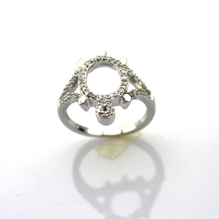 Women Jewelry Sterling Silver Ring with Cubic Zirconia(SRT268)
