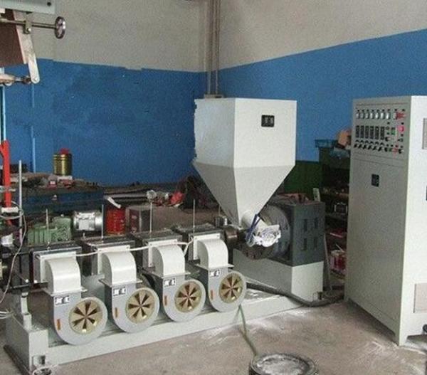 High Production Plastic Film Extruder Machine With Rotary Printing Label SJ55