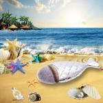 Plastic Colorful Mermaid Foundation Brush OEM ODM