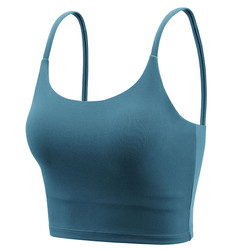 ODM Womens Longline Sports Bra With Padding Spandex Material