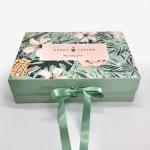 Light Green Foldable Packaging Box Cardboard Storage Matt Paper For Skin Care
