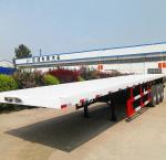 BPW/FUWA/ZY 12R22.5 Tire Flatbed Container Semi Truck Trailer for Container