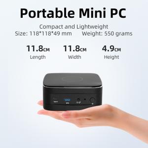 Single LAN 2.5G Intel Mini PC Dual DDR4 64G Linux Hard Disk WiFi And Cooling Fan