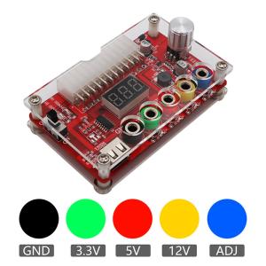 ATX Power Supply Breakout Board Case Kit With ADJ Adjustable Voltage Sensor
