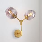 Post modern magic bean double head glass bubble cover villa hotel corridor