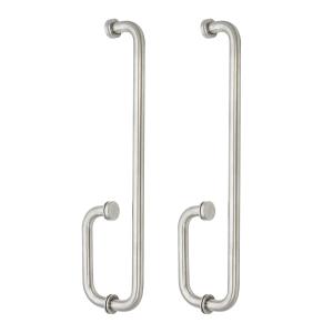 China Chinese Design Style Stainless Steel Shower Room Glass Door Handle for Door Pull Handle factory