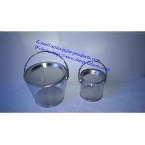 Tin Pail With Lid & Handle for different sizes & Different shapes choosing from Goldentin