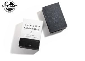 China Black Activated Bamboo Charcoal Natural Handcrafted Soap Deep Cleanse Detoxifying factory