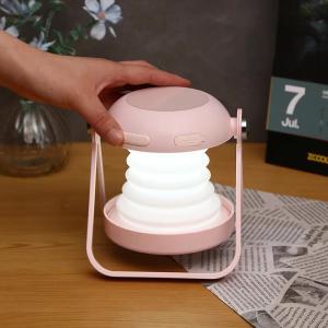 Three Dimming LED Folding Table Lamp 5W Portable Table Light With Cosmetic