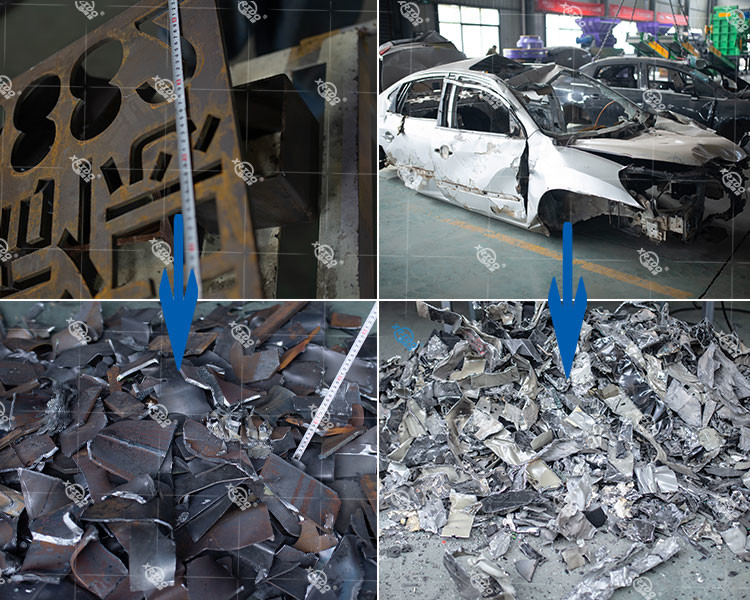Waste Metal Recycling Shredder Yard Waste Metal Shredder Steel Shredder Scrap Metal Recycling Plant