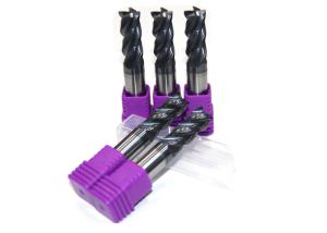 China Solid Carbide CNC End Mill Cutting Tools for Steel Four Flute Coated factory