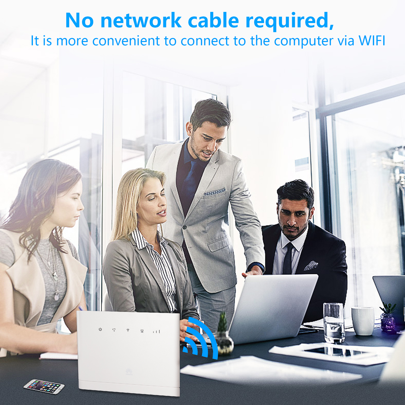 Huawei B315S-519 4G LTE 300 Mbps Mobile Wi-Fi Router Unlocked Version with VPN Server and Client Support