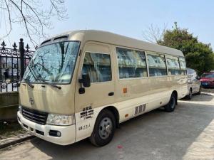 China Used Toyota Coaster Mini Bus in 2011 year Used Diesel Manual Operated Door Buses Used Luxury Bus with 23 Seats factory