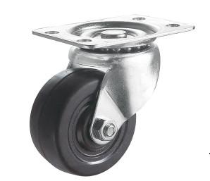 China Rubber Caster Black Casters Swivel Casters 2 factory