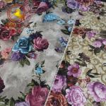 China factory digital print flower design Holland velvet fabric for upholstery