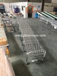 Flexible Crossed galvanized Steel Skate Wheel Conveyor