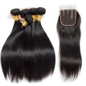 China No Shedding / Tangling Brazilian Human Hair Bundles / Extension Straight 8a Hair factory