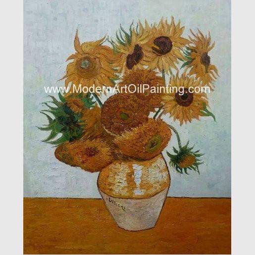 Impressionism Van Gogh Sunflower Painting Reproduction Hand Painted Masterpiece