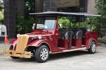 Electric Powered Vintage 8 Person Golf Cart Tour Bus With 48V DC Motor