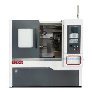 China 2100x1450x1850mm TCK40 Slant Bed Machine CNC Gang Type Lathe Tool Holder factory