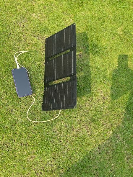 Customizable 3-Foldable Portable Solar Charger Made Of 600D Polyester Bag