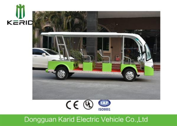 Battery Operated Electric Tourist Vehicles / Electric Passenger Bus With 11