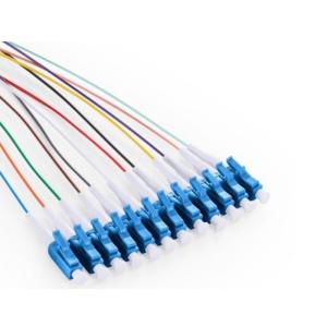 China LSZH/PVC Outer Jacket 12 Core TDM 900 0.9mm Pigtails for Single Mode Fiber Optic Equipment factory