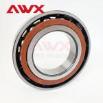 Customized Accuracy Miniature Angular Contact Bearings Pressed Steel Cage P6 P5