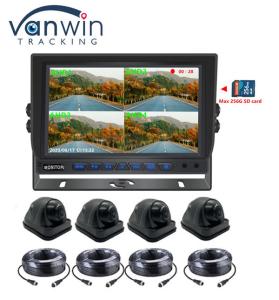 China 9 Inch 1080P Quad Car Monitor With DVR Function Support 256G SD Card Video Recording factory