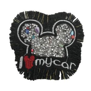 Delicate Rhinestone Applique Patches Large Size Any Shape Available
