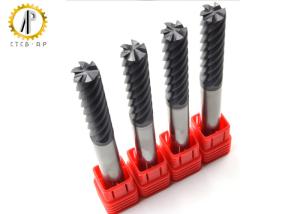 China 6 Flute Carbide Cobalt End Mills , Long Cutting Edge Hss End Mill Cutter factory