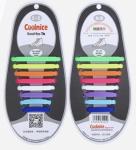 Cool Nice Unisex Man Women No Tie Silicone Shoelace Sneaker Rubber Shoelace, 8+8