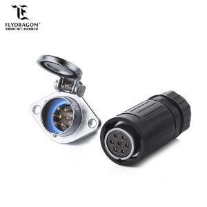 China High Quality IP65 Plastic Circular 7 Pin Waterproof and Dustproof Power Connector for LED Screen Industrail Equipment factory