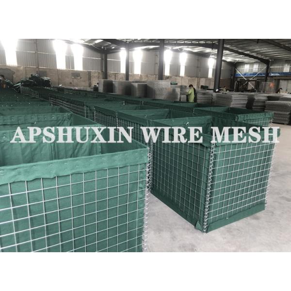 China 300gsm Geotextile Explosion Proof Defensive Barrier 5mm 4mm Wire factory