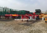 Q235 Steel Skeletal Semi Trailer WABCO Brakes Container Semi Trailer