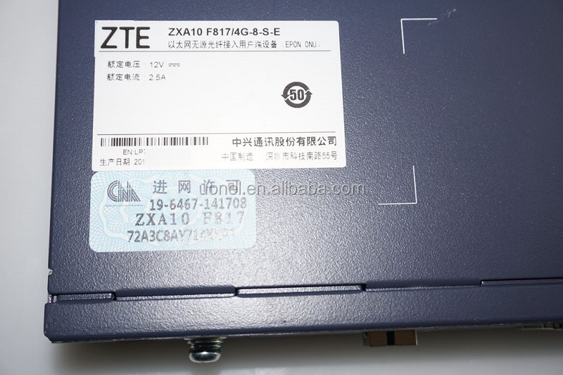 ZTE ZXA10 F817 4G-8-S-E EPON GPON FTTX ZTE F817 MDU F839 F809 F819 F832