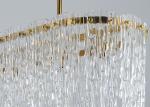 90V Polished Finish Kitchen Diameter 80 / 100cm Crystal Pendant Light